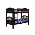 Acme Furniture Industry Kd Heartland Twin Over Twin Bunk Bed With 16 Slats In Espresso 2554